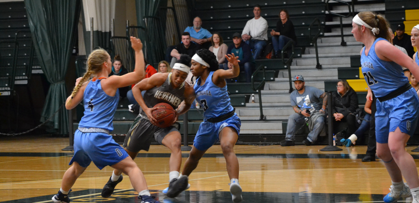 Adams WBB action shot vs OCC