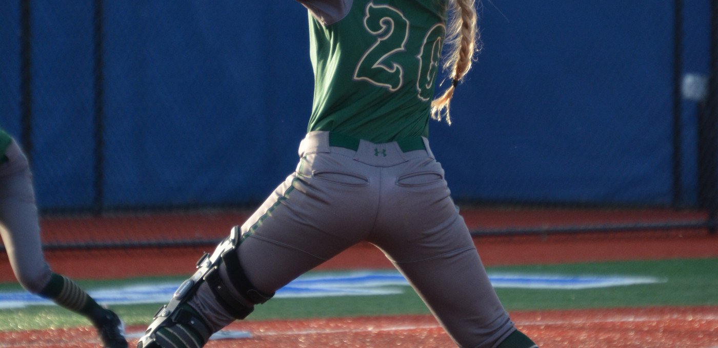 DeRock Softball Action Shot vs FLCC