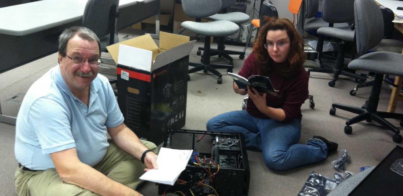 randy baker and student